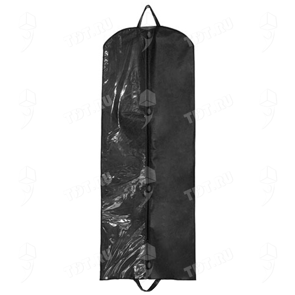 Черный чехол для одежды 2D из спанбонда (малый), 60*100 см