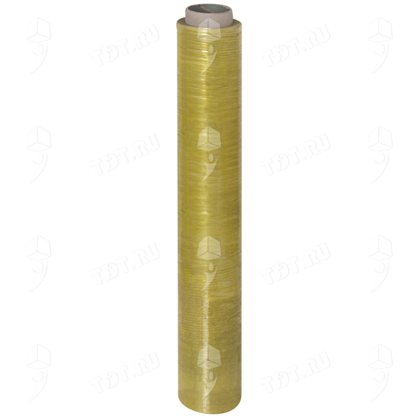 Упаковочная стрейч пленка желтая, 500 мм, 20 мкм, 1.2 кг