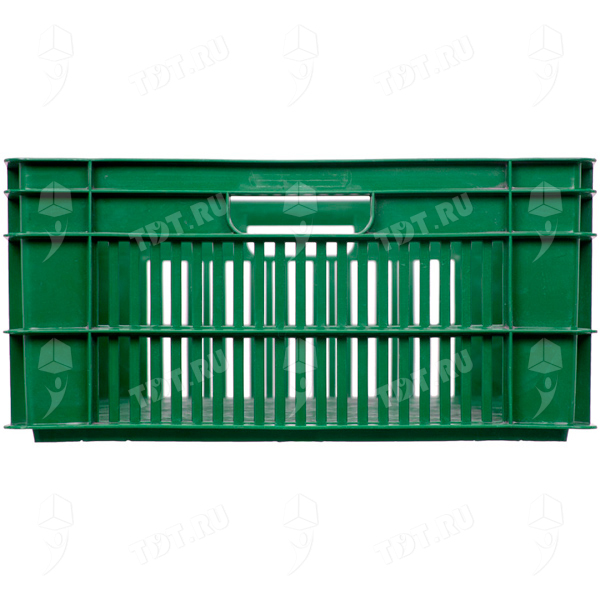 Пластиковый ящик, зелёный, 600*400*200 мм