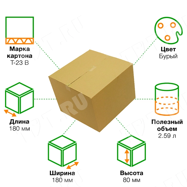 Короб К-154, 180*180*80 мм