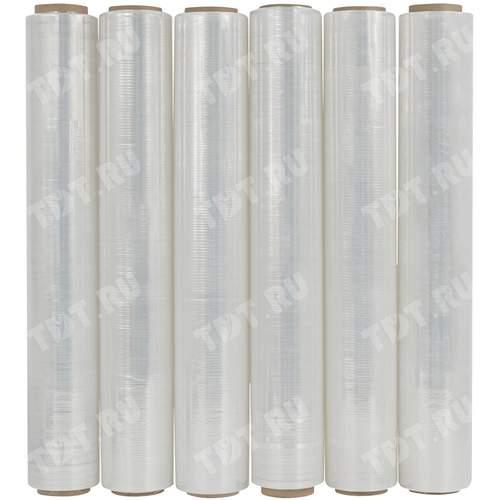 Стрейч пленка прозрачная, 500 мм, 20 мкм, 1.2 кг, 1 сорт