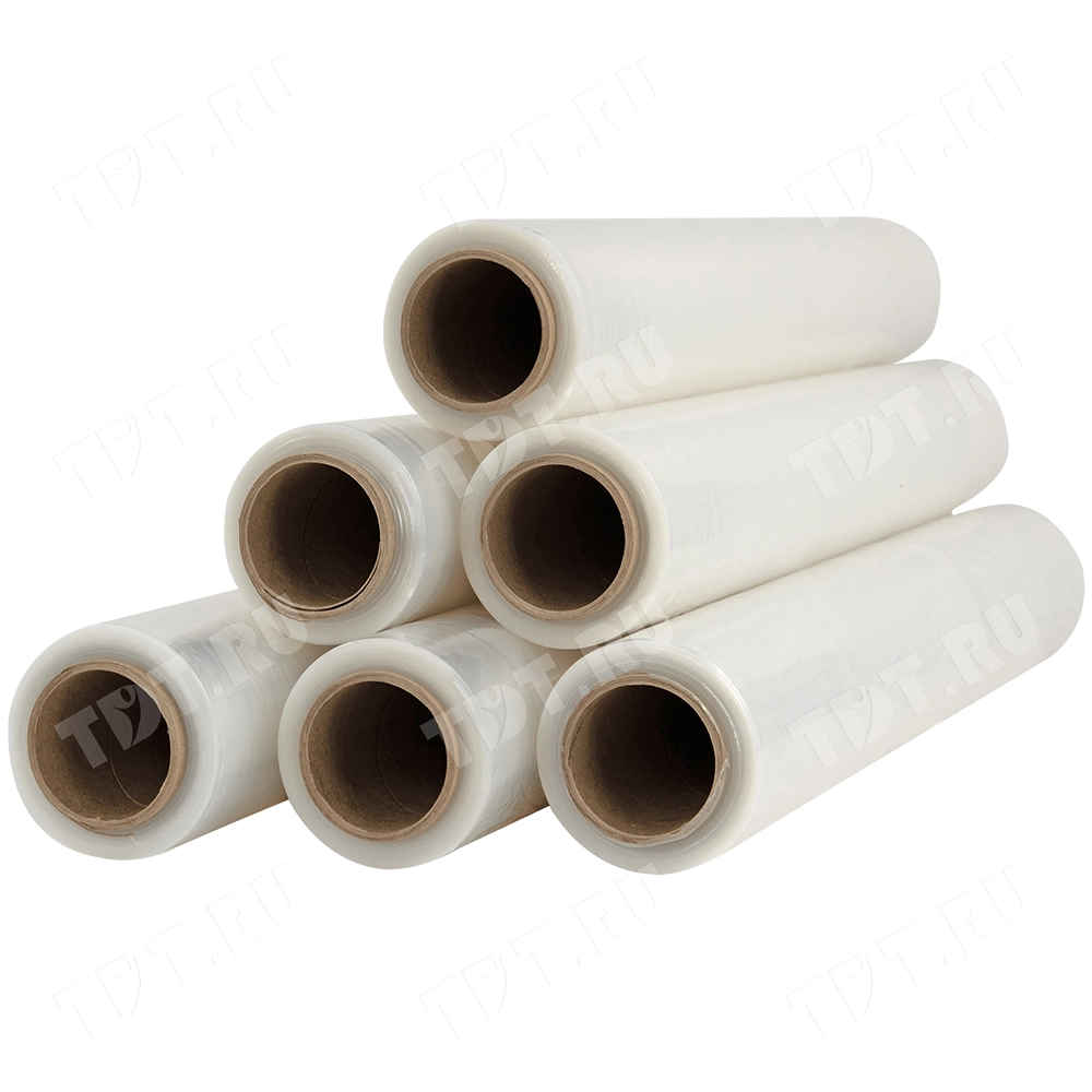 Стрейч пленка прозрачная, 500 мм, 20 мкм, 1.2 кг, 1 сорт