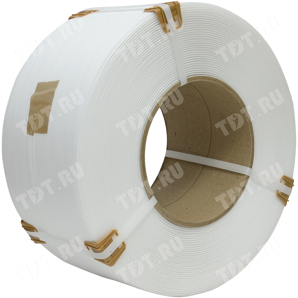 Стреппинг лента полипропиленовая (ПП), 15мм*1.0мм*1200м, белая