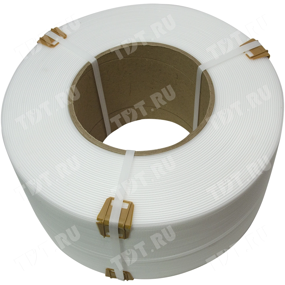 Стреппинг лента полипропиленовая (ПП), 15мм*1.0мм*1200м, белая