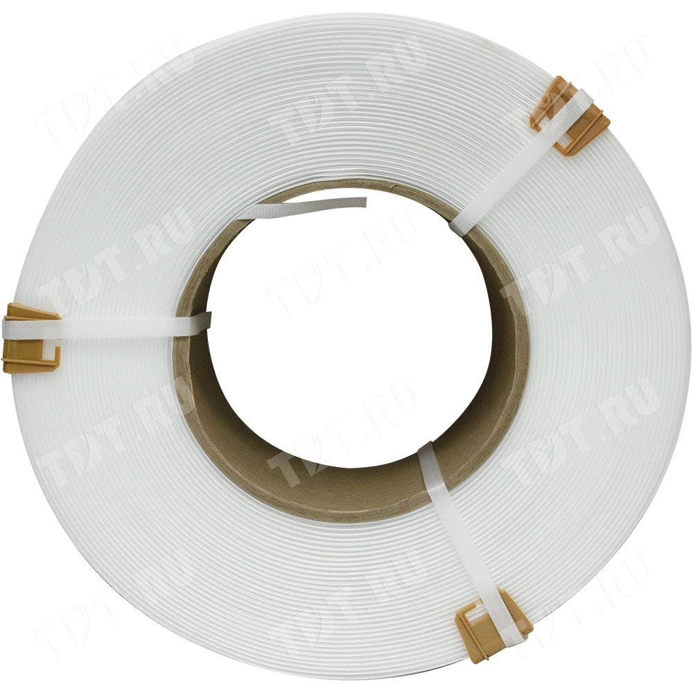 Стреппинг лента полипропиленовая (ПП), 15мм*1.0мм*1200м, белая