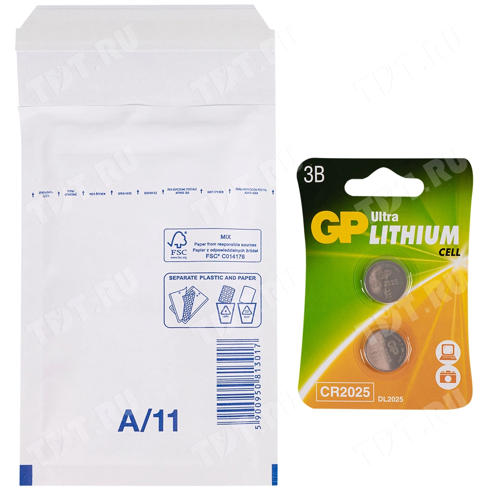 Белый крафт пакет с прослойкой, 12*17 см, А-11 (А/000)