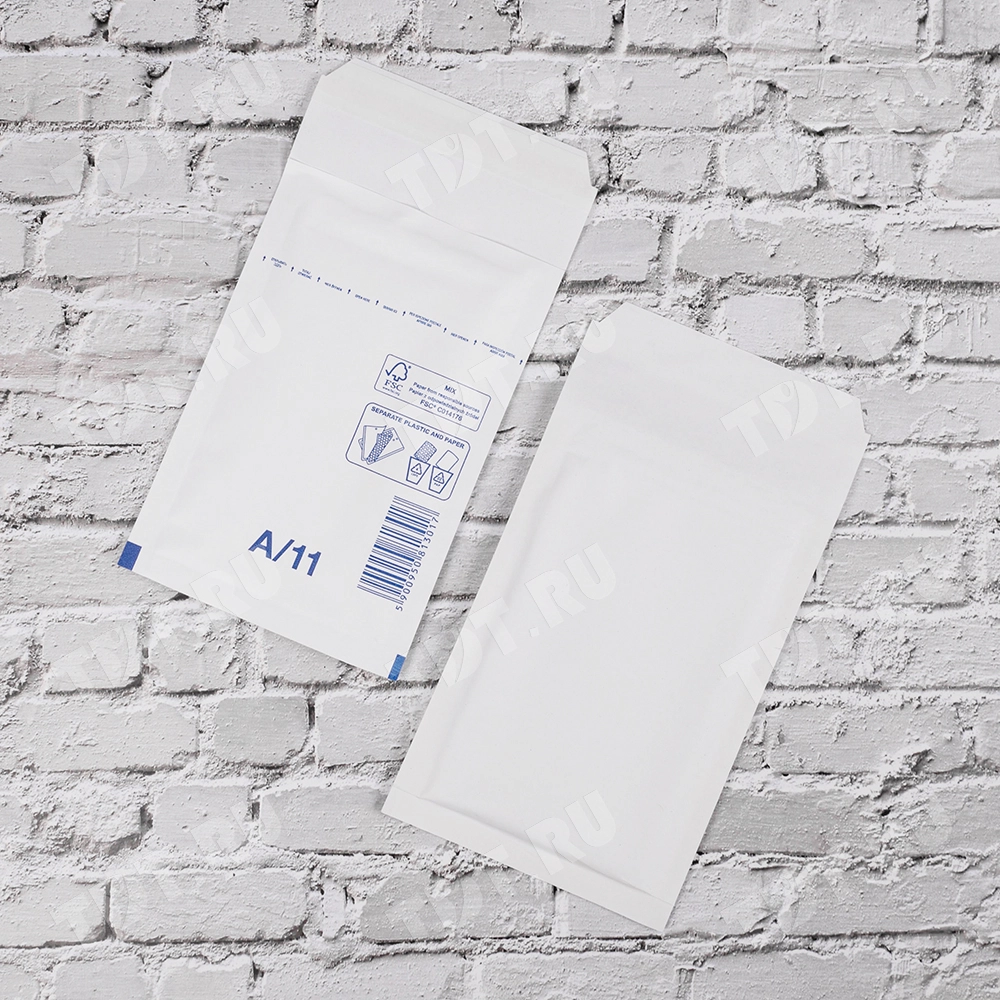 Белый крафт пакет с прослойкой, 12*17 см, А-11 (А/000)