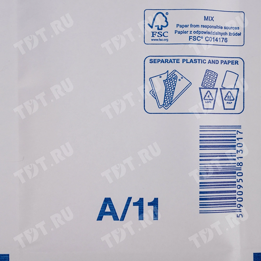 Белый крафт пакет с прослойкой, 12*17 см, А-11 (А/000)