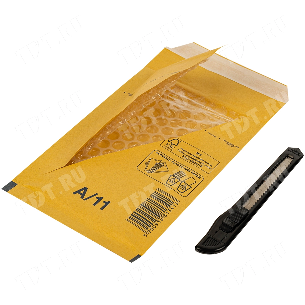 Бурый крафт пакет с прослойкой, 12*17 см, A-11-G (А/000)