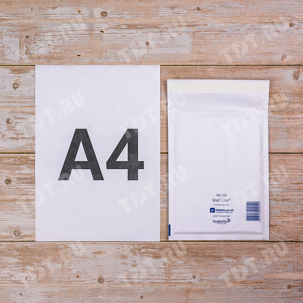 Белый крафт пакет с прослойкой, 17*22 см, C-13 (С/0)