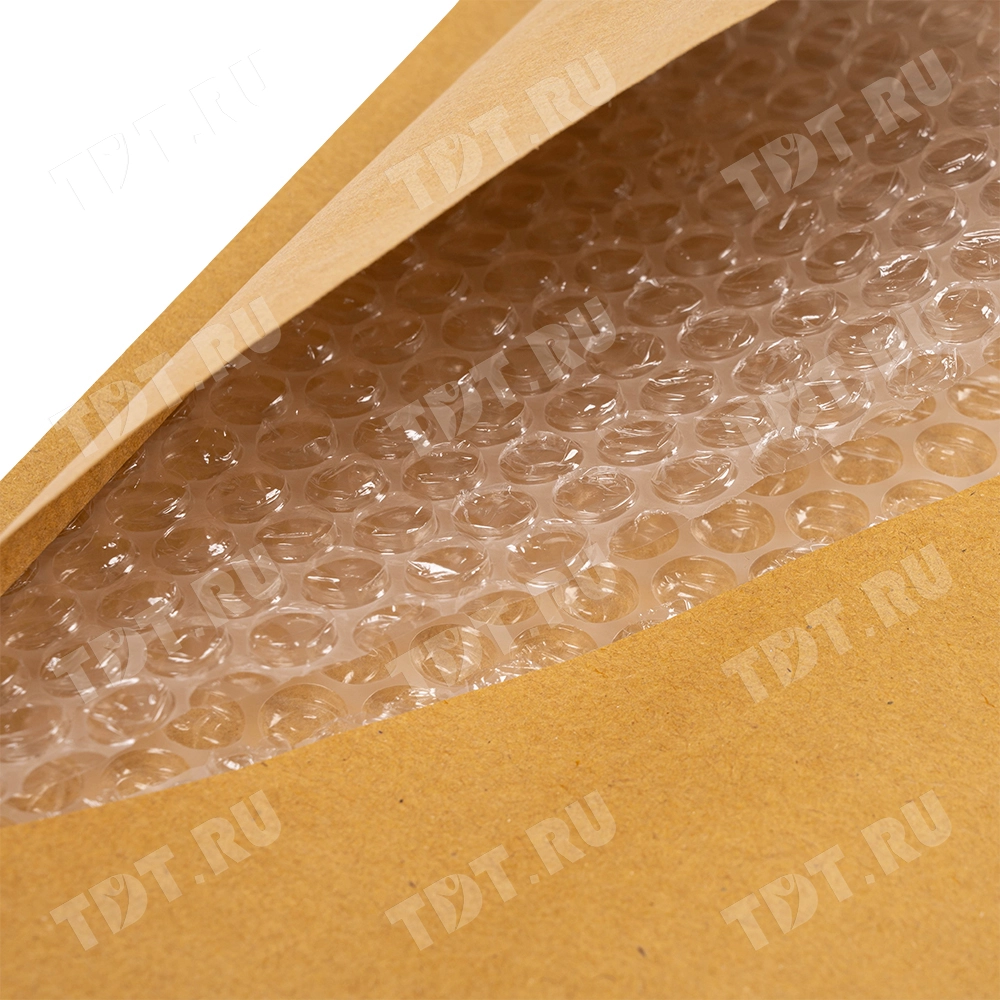 Бурый крафт пакет с прослойкой, 29*37 см, H-18-G (H/5)