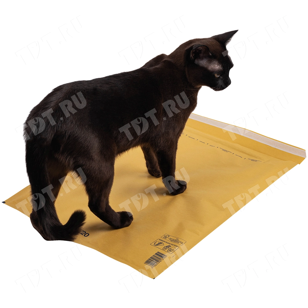 Бурый крафт пакет с прослойкой, 37*48 см, K-20-G (K/7)