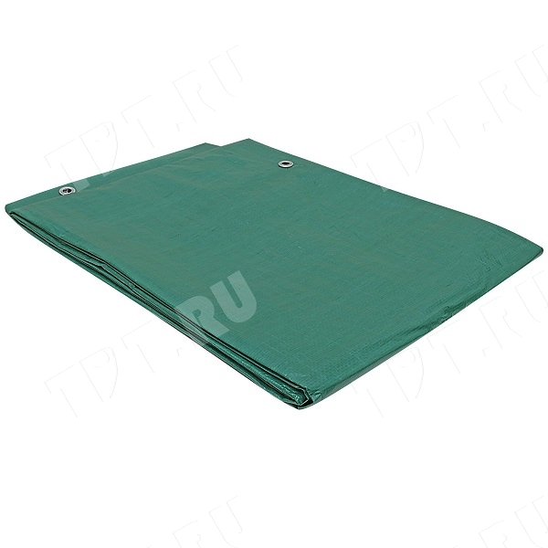 Защитный тент «Тарпаулин®» с люверсами зеленый, 8*12 м, 120 г/м²