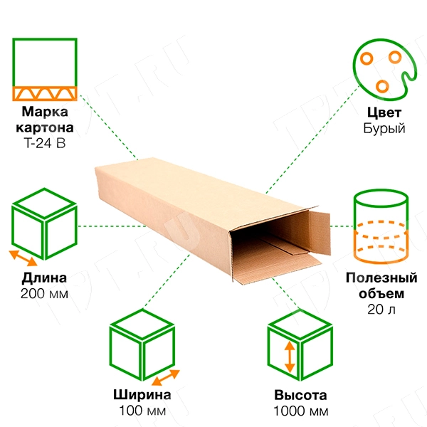 Короб №57, 200*100*1000 мм