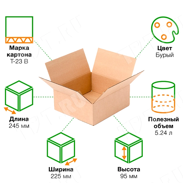 Короб №61, 245*225*95 мм