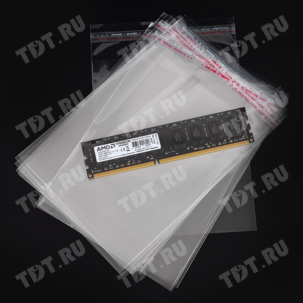 Прозрачный БОПП пакет с клеевым клапаном, 10*8 см, 100 шт.