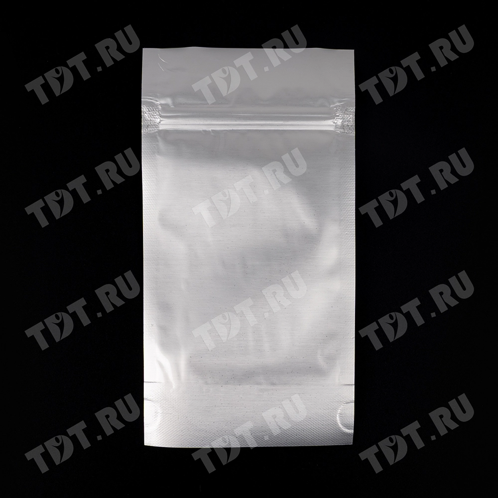 Фольгированный дой-пак с zip lock, серебристый с прозрачной стороной, 10*15+3 см, 93 мкм, 100 шт.