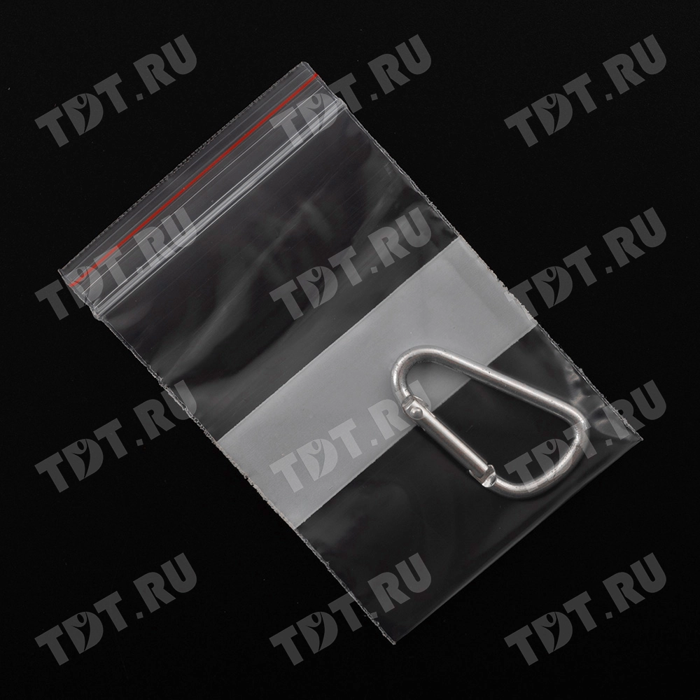 Пакеты Zip Lock с полосой для надписи, 70*100 мм, 60 мкм, 100 шт.