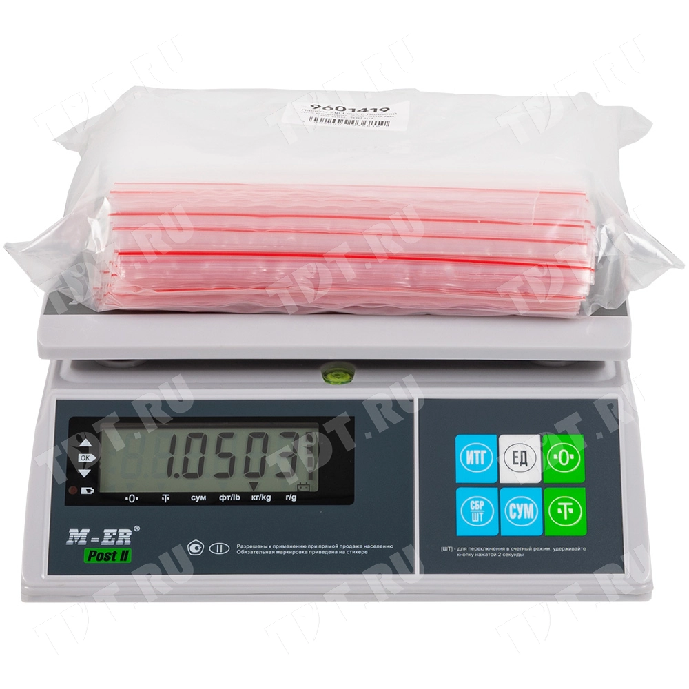 Пакет Zip Lock с полосой для надписи, прозрачный, 200*300 мм, 80 мкм, 100 шт.