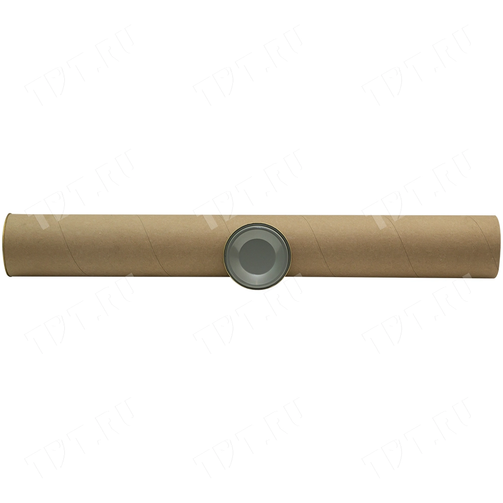 Картонный тубус с жестяной крышкой, 80*640 мм