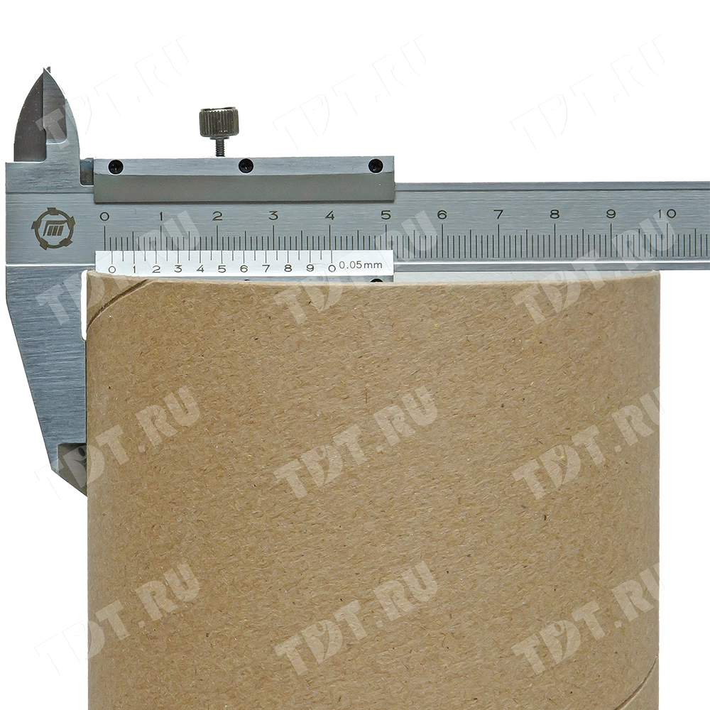 Картонный тубус с жестяной крышкой, 80*640 мм