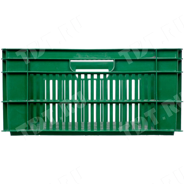 Пластиковый ящик, зелёный, 600*400*200 мм