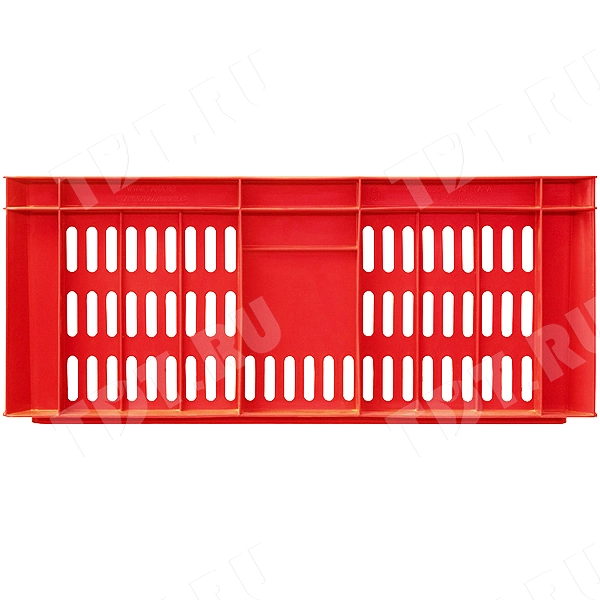 Пластиковый ящик, красный, 600*400*250 мм