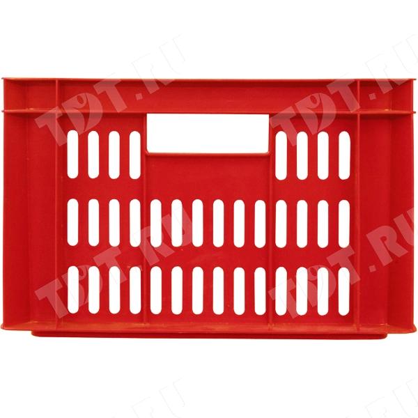 Пластиковый ящик, красный, 600*400*250 мм