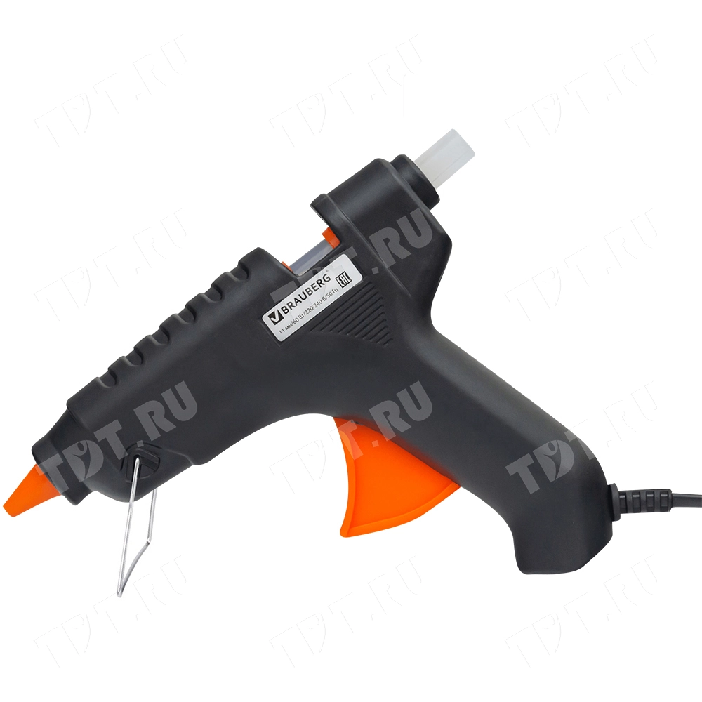 Клеевой пистолет горячего плавления Brauberg, 1.1см, 60W