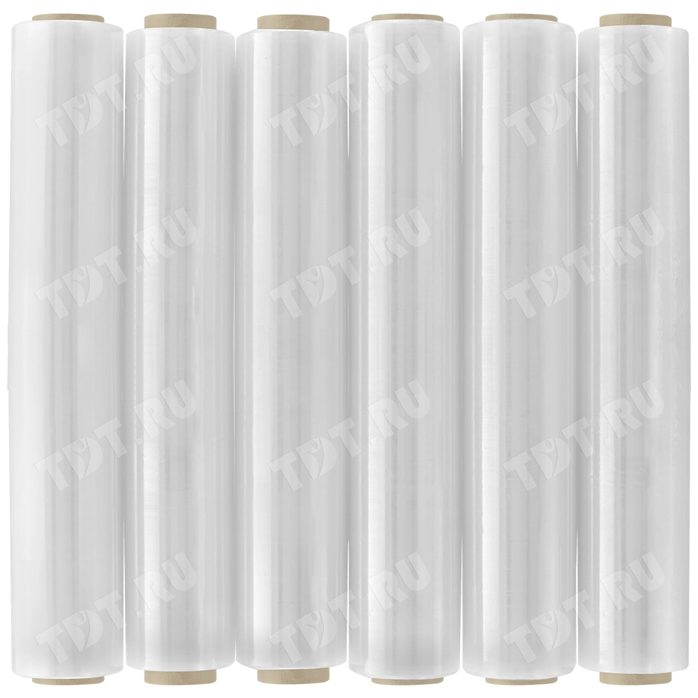 Стрейч пленка УНИВЕРСАЛ прозрачная, 500 мм, 20 мкм, 1.7 кг, 1 сорт