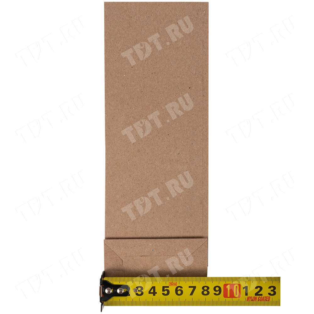 Крафт пакет без ручек, 70 г/м², 8*5*23 см