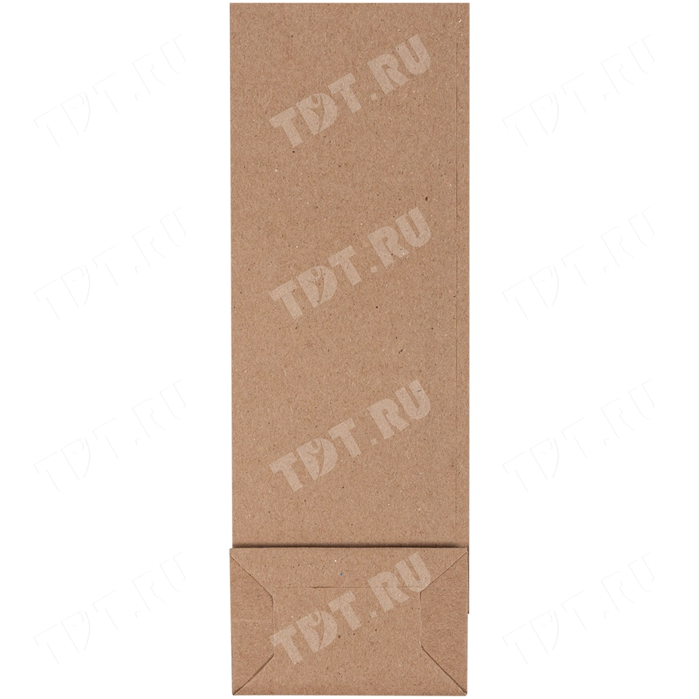 Крафт пакет без ручек, 70 г/м², 8*5*23 см