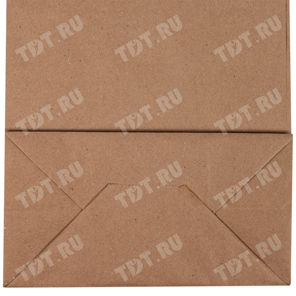 Крафт пакет с крученой ручкой, 70 г/м², 22*12*25 см