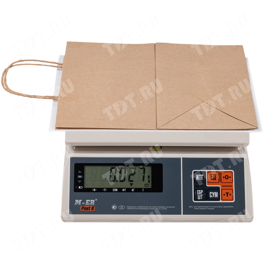 Крафт пакет с крученой ручкой, 70 г/м², 24*14*28 см