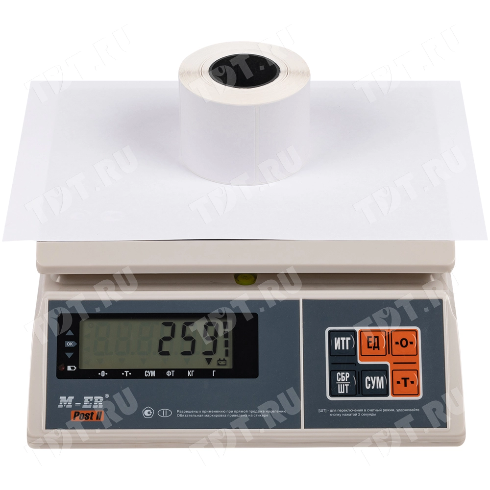 Термоэтикетки самоклеящиеся TOP 58*60 мм, втулка 40 мм, 500 шт./рол.