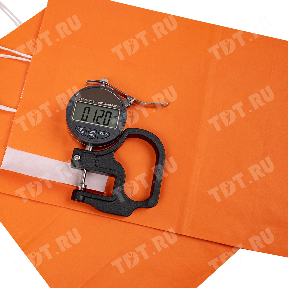 Крафт пакет с крученой ручкой «Оранжевый», 80 г/м², 25*11*32 см