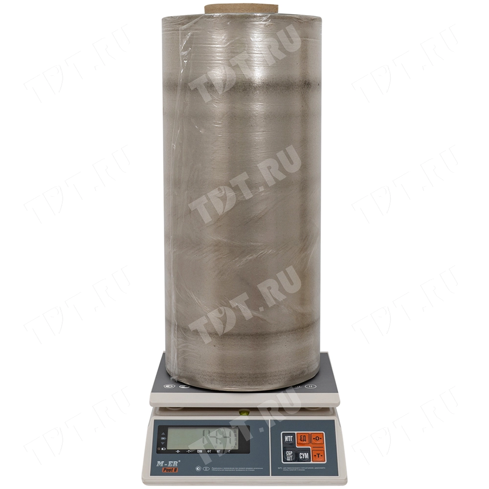 Машинная стрейч пленка ЭКОНОМ серая для упаковки паллет, 500 мм, 20 мкм, 14.4 кг, 2 сорт