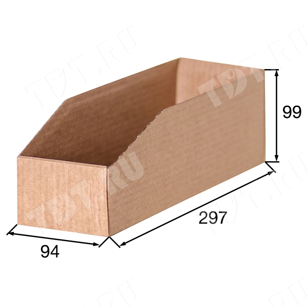 Витринный лоток №6, 297*94*99 мм
