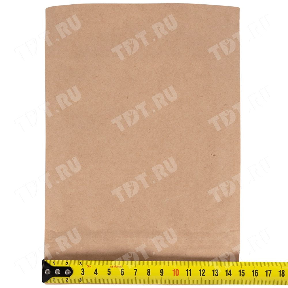 Крафт дой-пак с zip lock и окошком, 15*17+4 см, 100 шт.