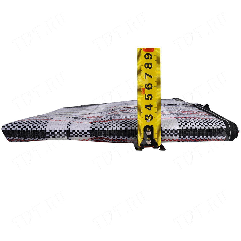 Сумка однослойная хозяйственная, 56 л, 50*25*45 см, чёрно-красная