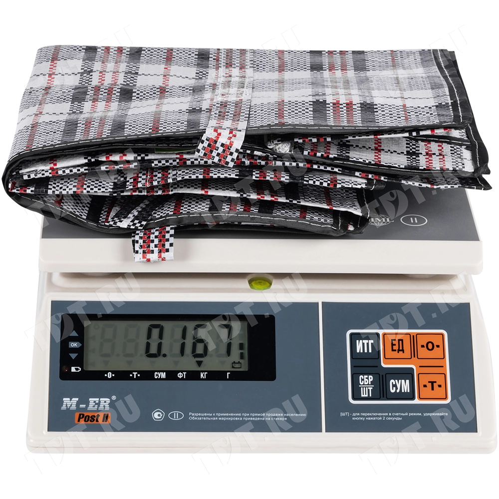 Сумка однослойная хозяйственная, 56 л, 50*25*45 см, чёрно-красная