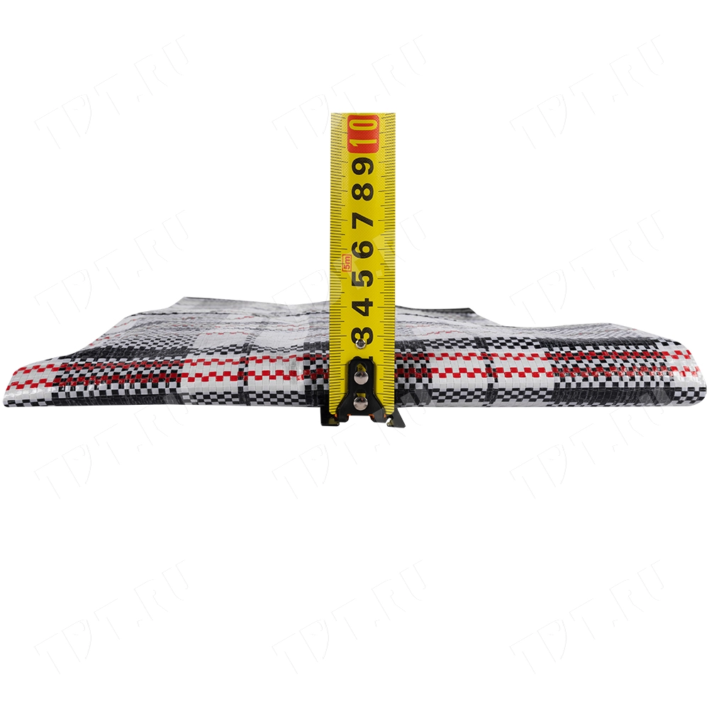 Сумка однослойная хозяйственная, 90 л, 60*30*50 см, чёрно-красная