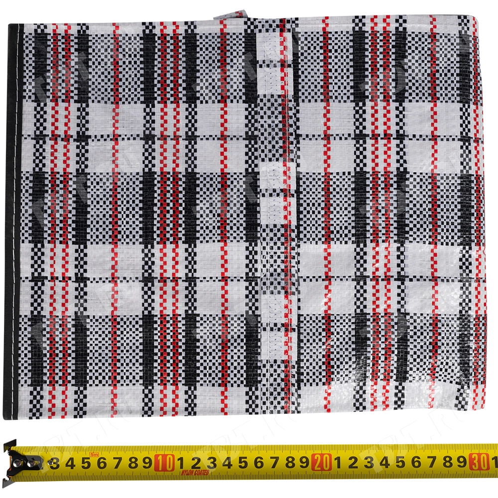 Сумка однослойная хозяйственная, 90 л, 60*30*50 см, чёрно-красная