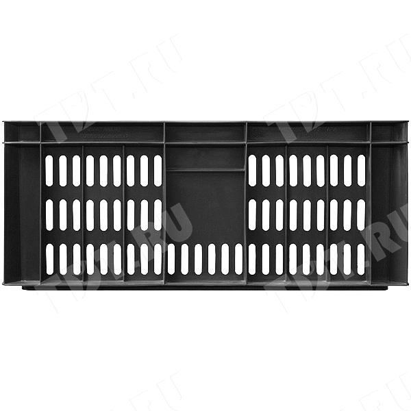 Пластиковый ящик, чёрный, 600*400*250 мм