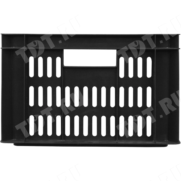 Пластиковый ящик, чёрный, 600*400*250 мм