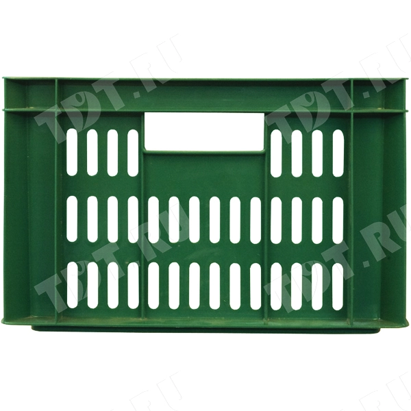 Пластиковый ящик, зелёный, 600*400*250 мм