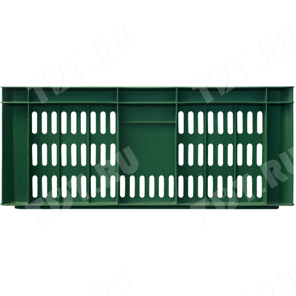 Пластиковый ящик, зелёный, 600*400*250 мм