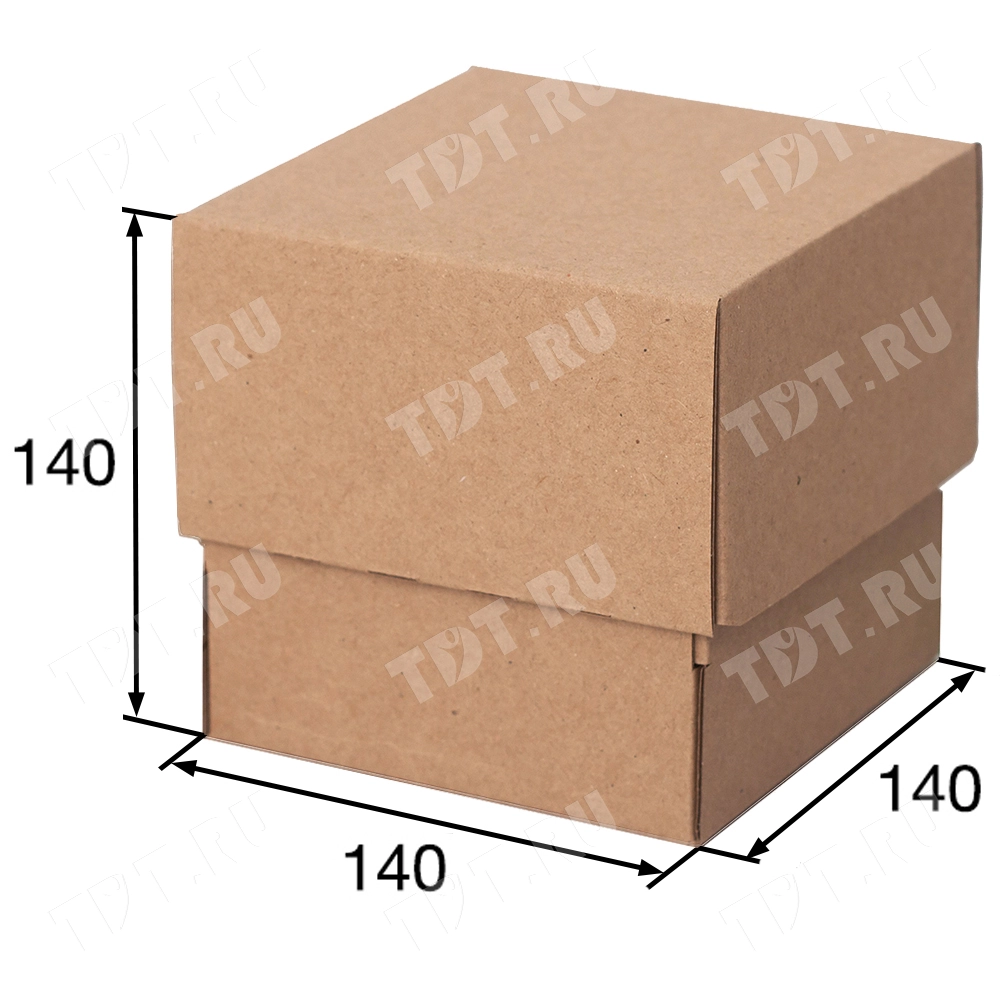 Коробка крышка-дно «Кубик», 140*140*140 мм