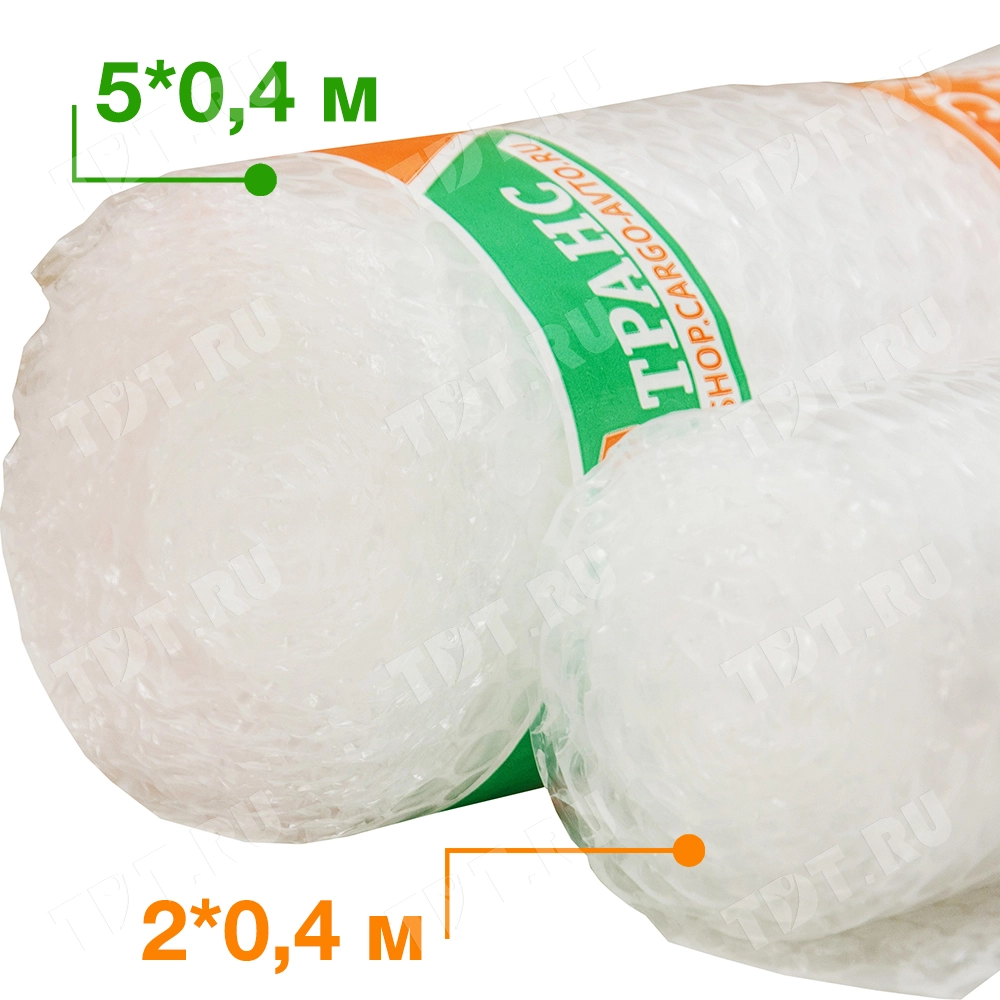 Воздушно пузырьковая пленка, 2*0.4 м «МалышОК», 55 г/м², двухслойная