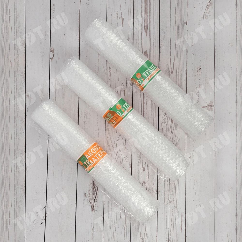 Воздушно пузырьковая пленка, 2*0.4 м «МалышОК», 55 г/м², двухслойная